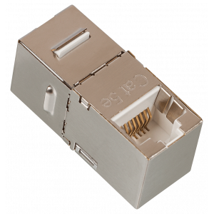 Повторитель портов RJ-45, экранированный, 90 градусов, кат.5E, формата Keystone